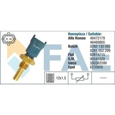 Opel Astra H (Z16XE-Z16XEP) Benzinli Motor Suyu Sıcaklık Sensörü Fae