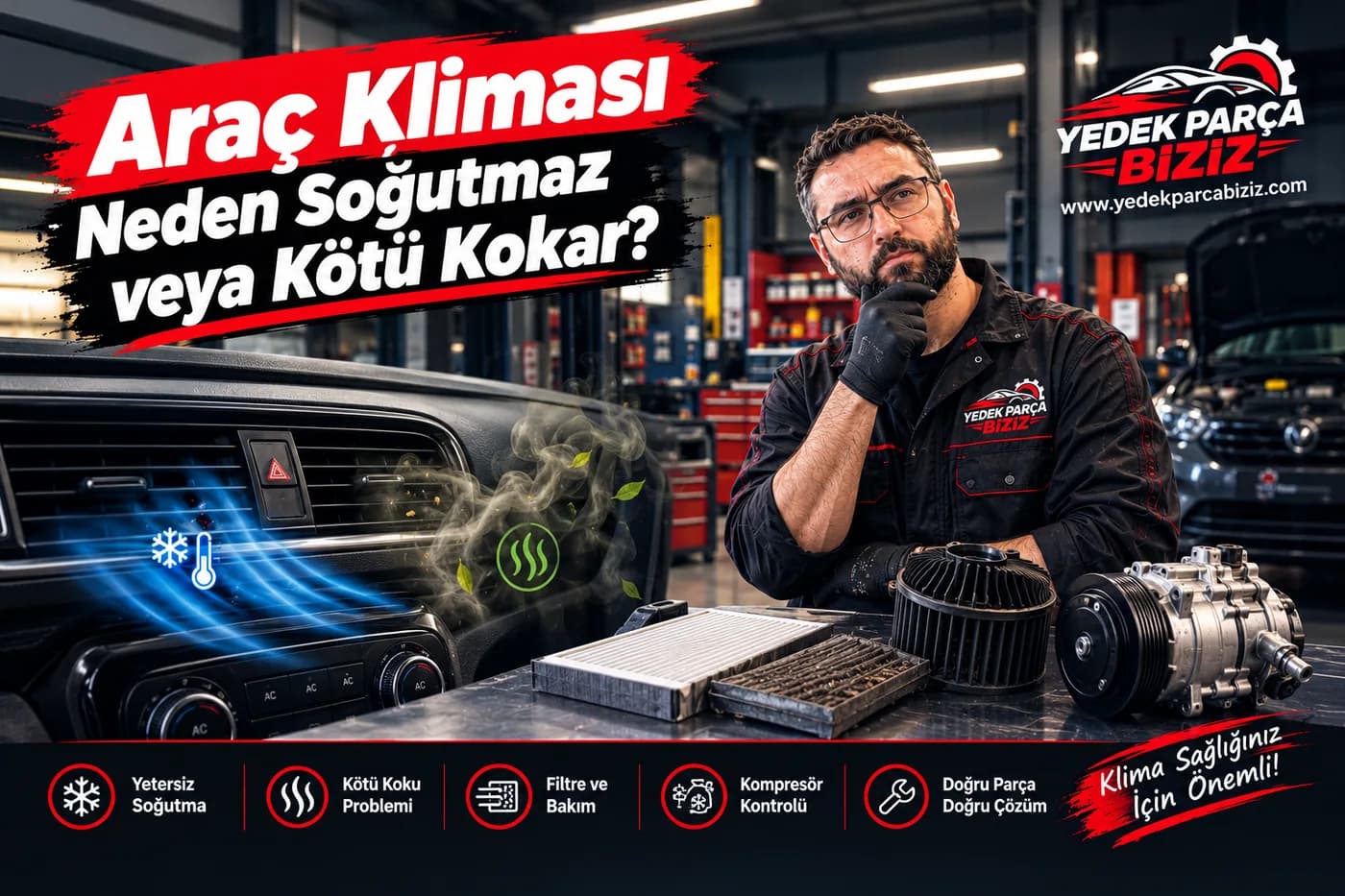 Araç Kliması Neden Soğutmaz veya Kötü Kokar?