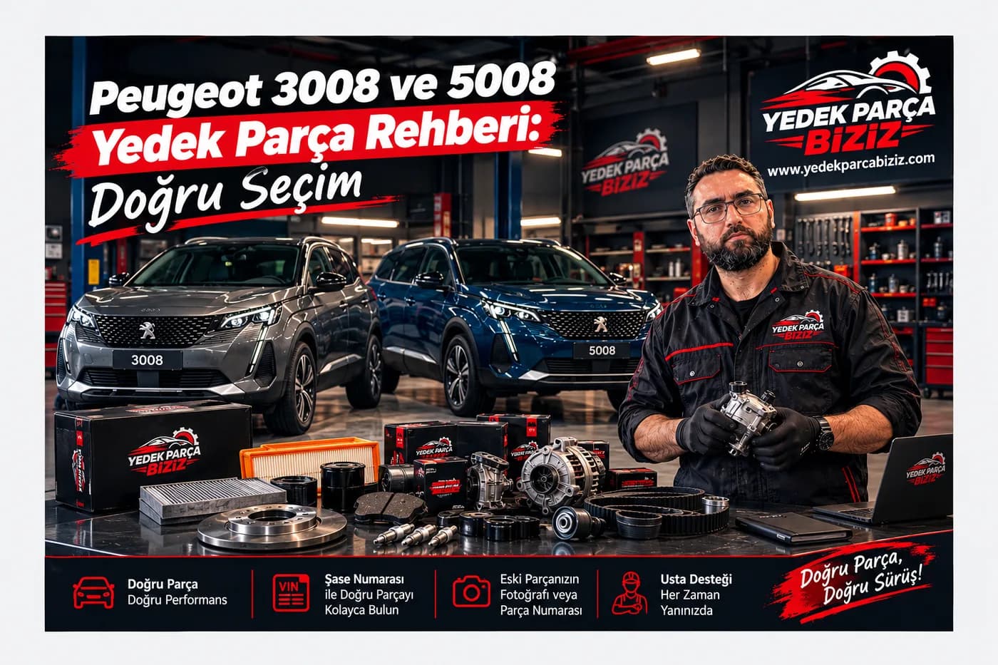 Peugeot 208 & 2008 Parça Rehberi: Motorlara Göre Sık Değişenler