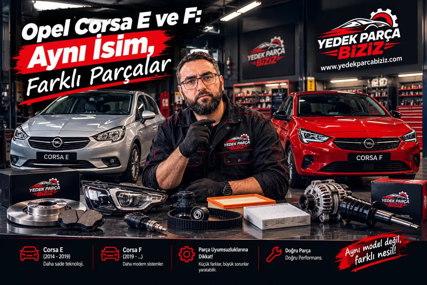 Opel Corsa E ve F: Aynı İsim, Farklı Parçalar