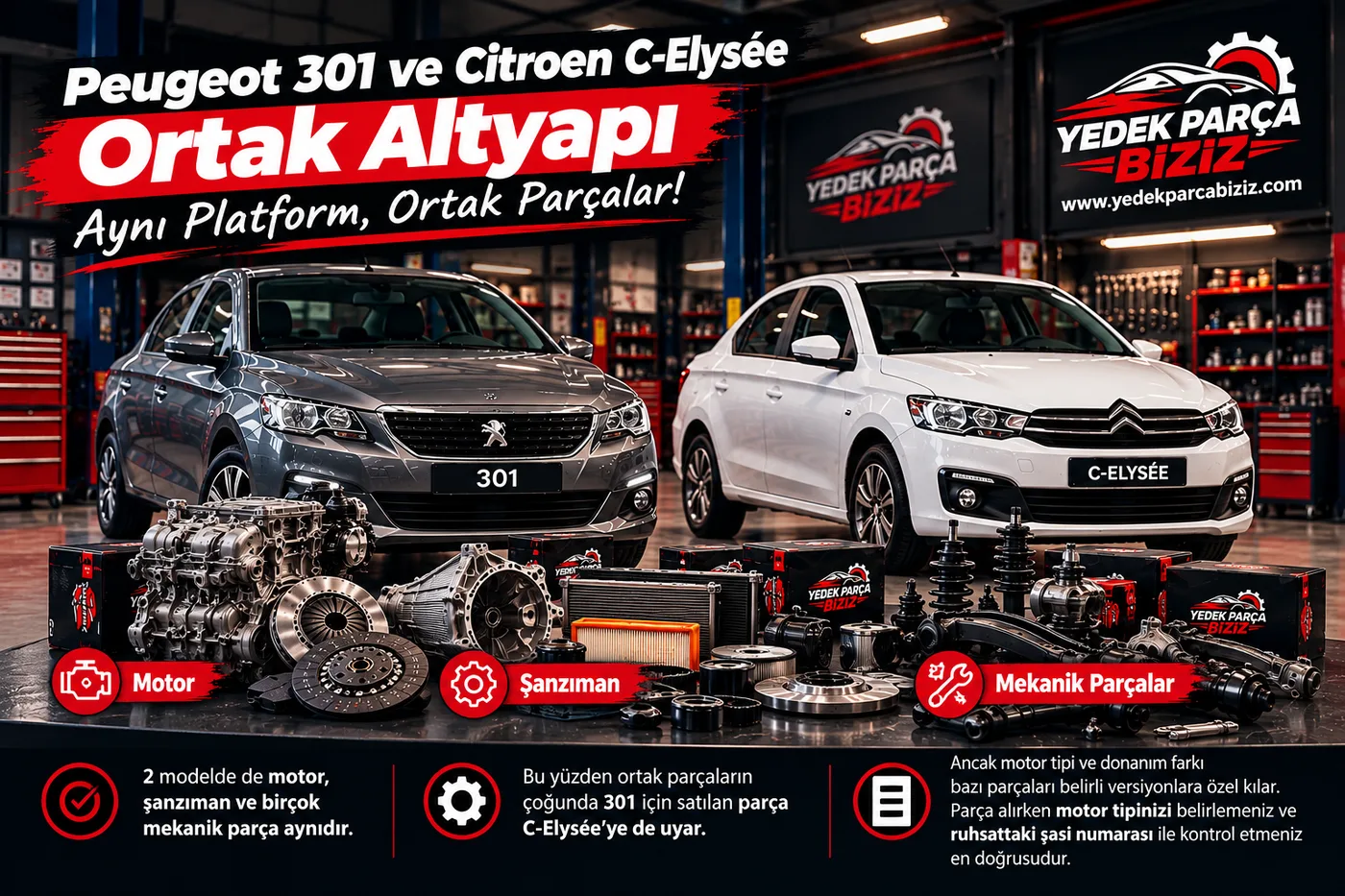 Peugeot 301 ve Citroen C-Elysée: Ortak Altyapı