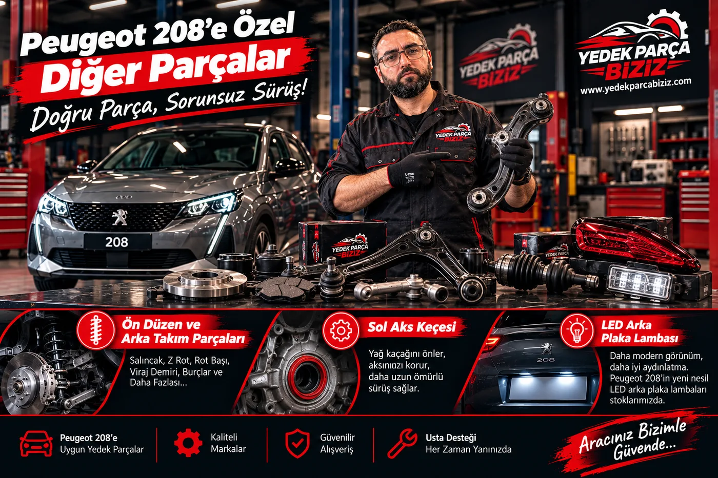 Peugeot 208'e Özel Diğer Parçalar
