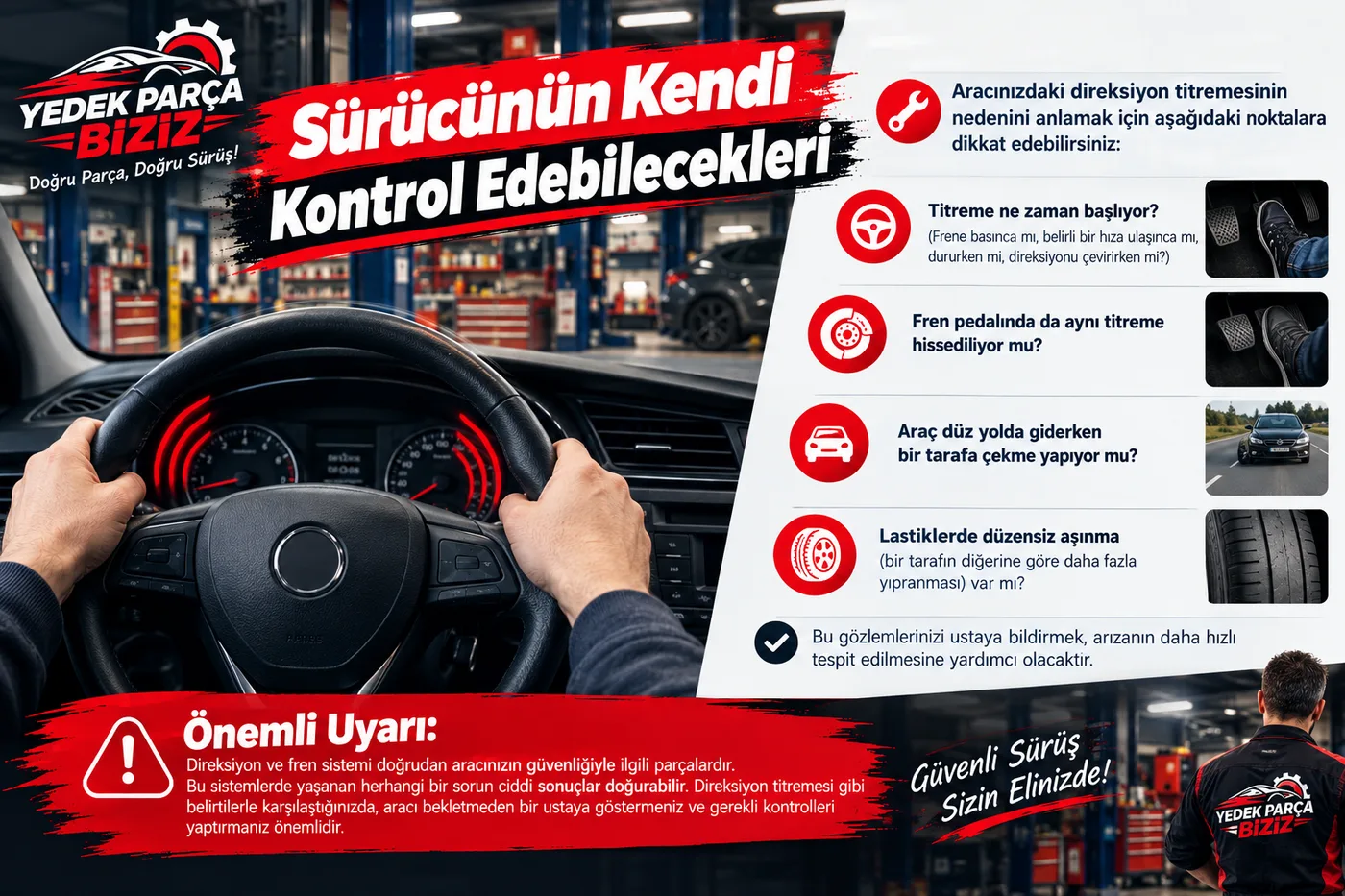 Sürücünün Kendi Kontrol Edebilecekleri